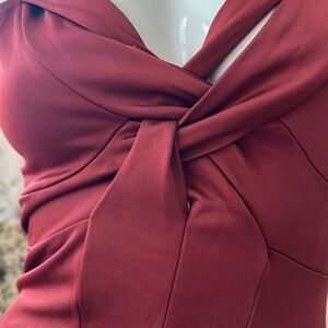 H&M satin sheen jersey Party dress Body hugging sz 2-4 XS Slim cut Mini Short